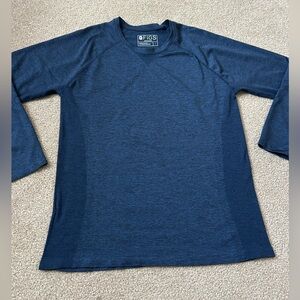 Figs Women’s Navy Blue Long Sleeve Seamless scrub top size L